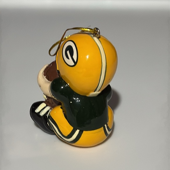 GREEN BAY PACKERS! Christmas ornament!🎄 baby boy football 🏈 ornament. Vintage 🎁 - Picture 2 of 8